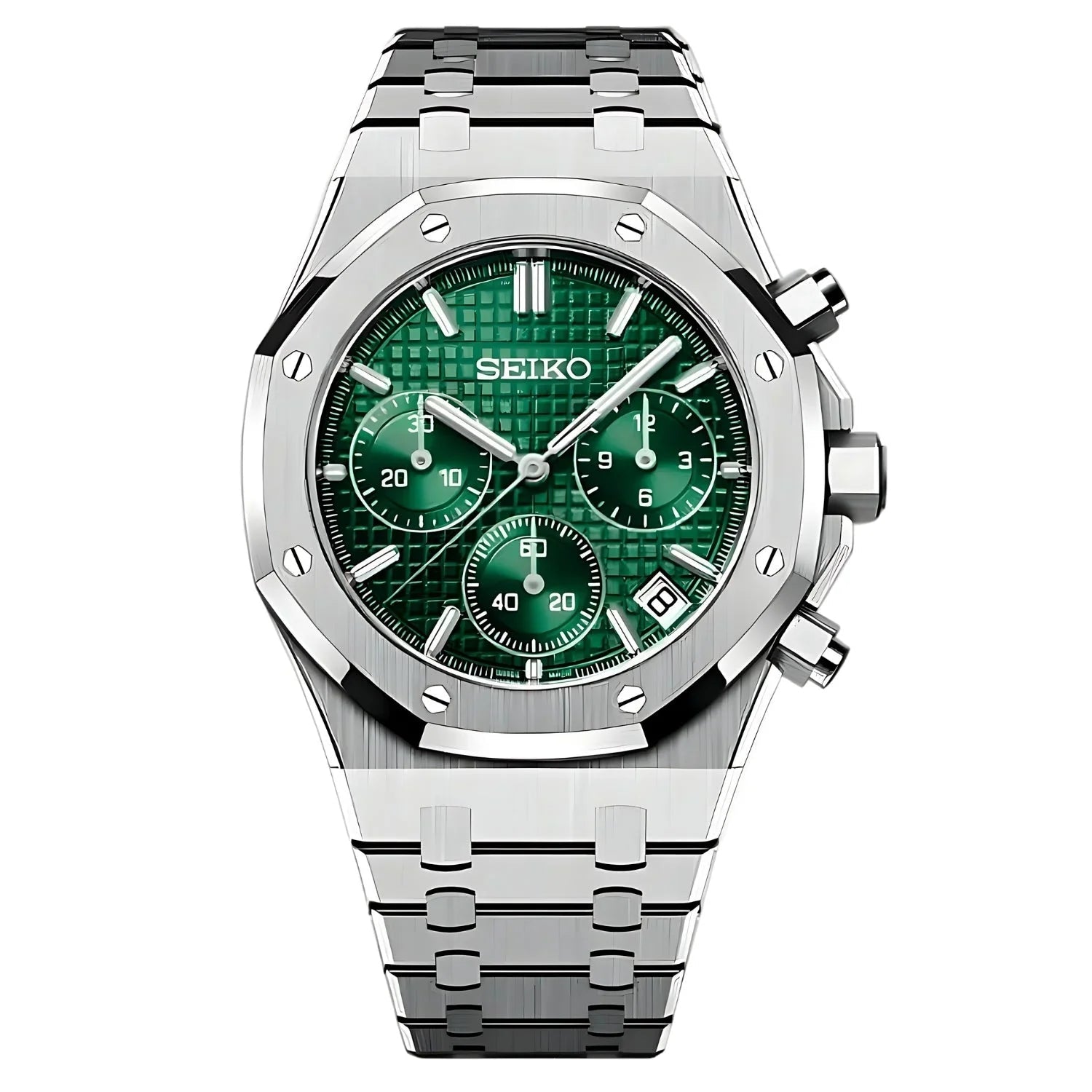 SEIKO MOD ROYAL OAK | CHRONO GREEN