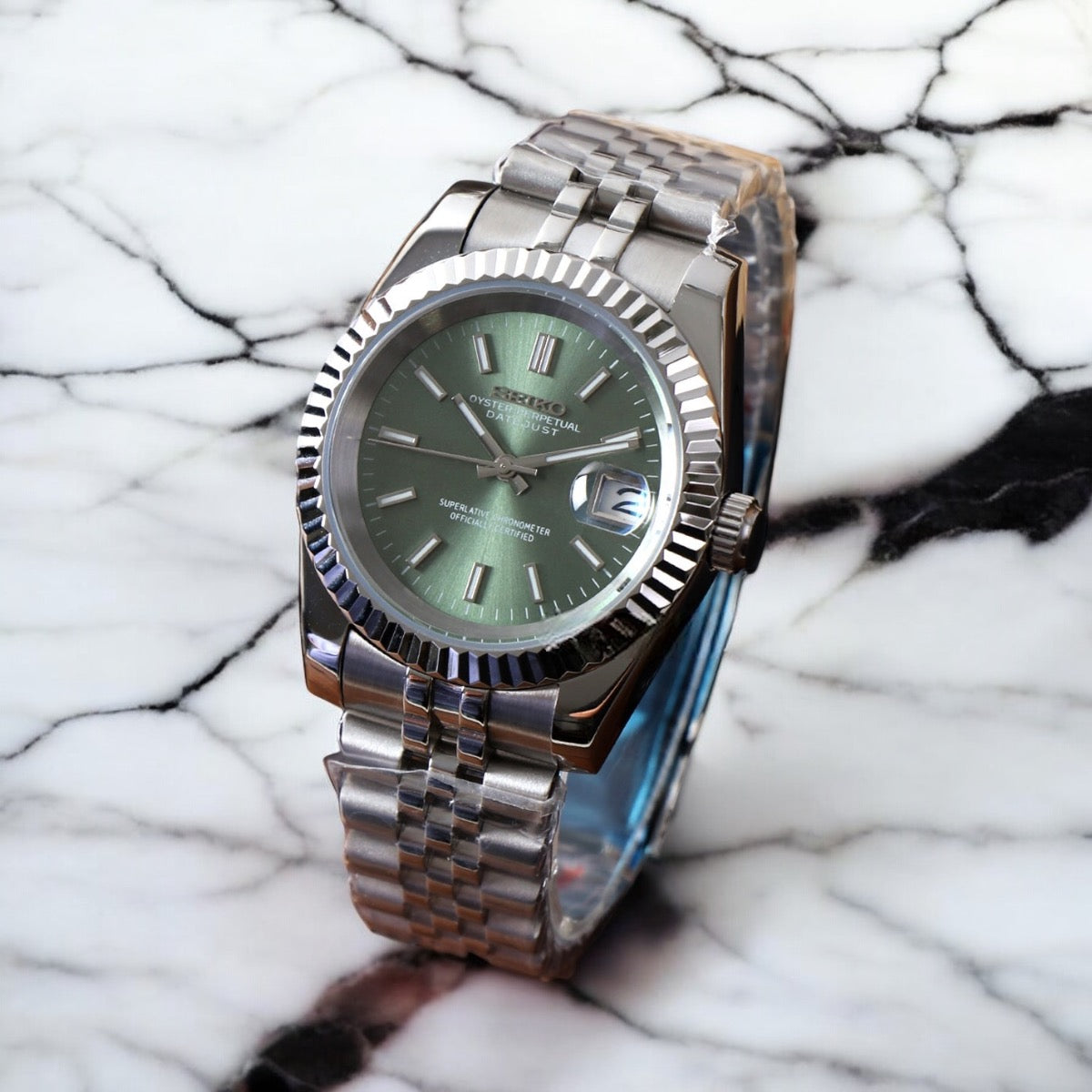 SEIKO MOD DATEJUST | VERTE