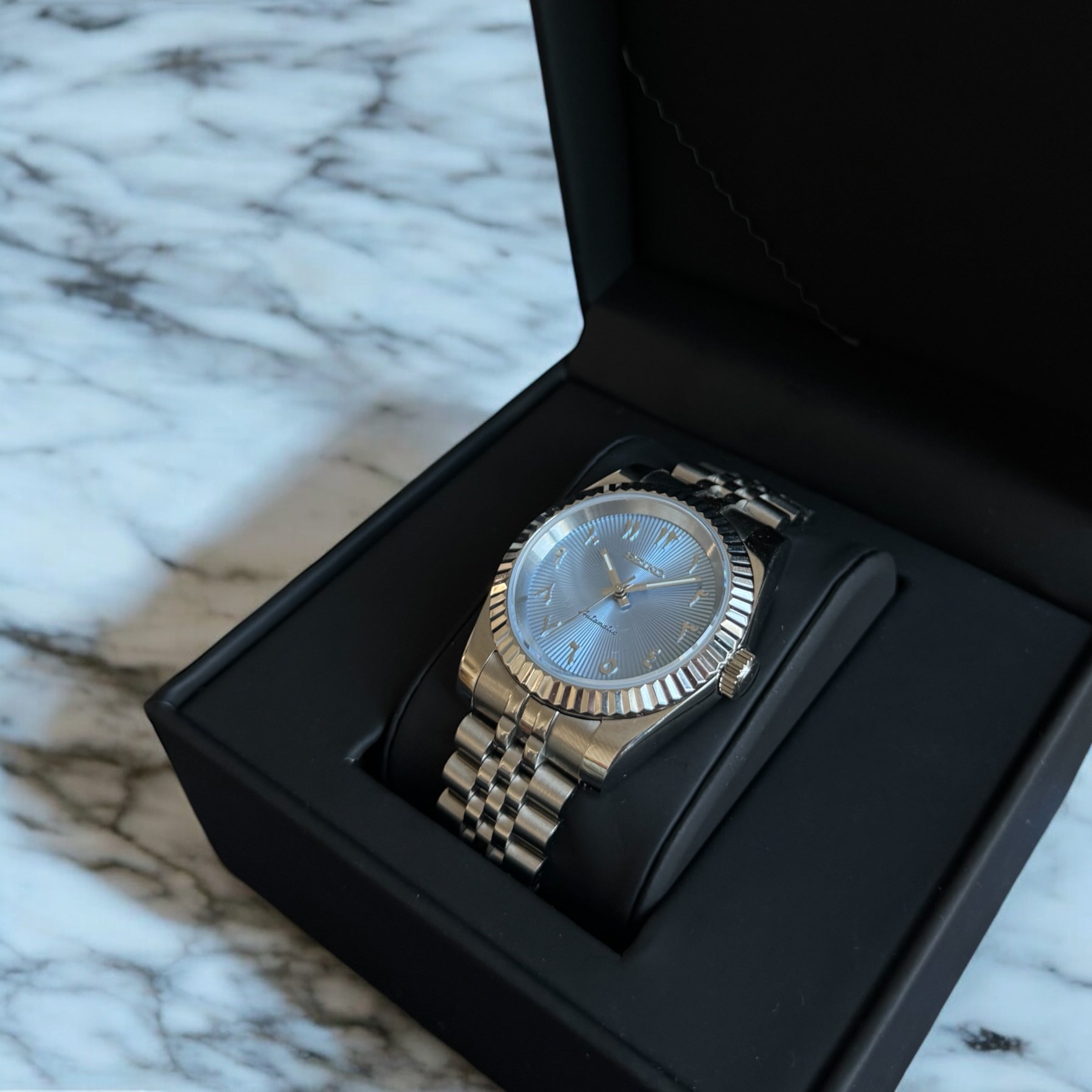 SEIKO MOD ARABIC DIAL | ICE BLUE