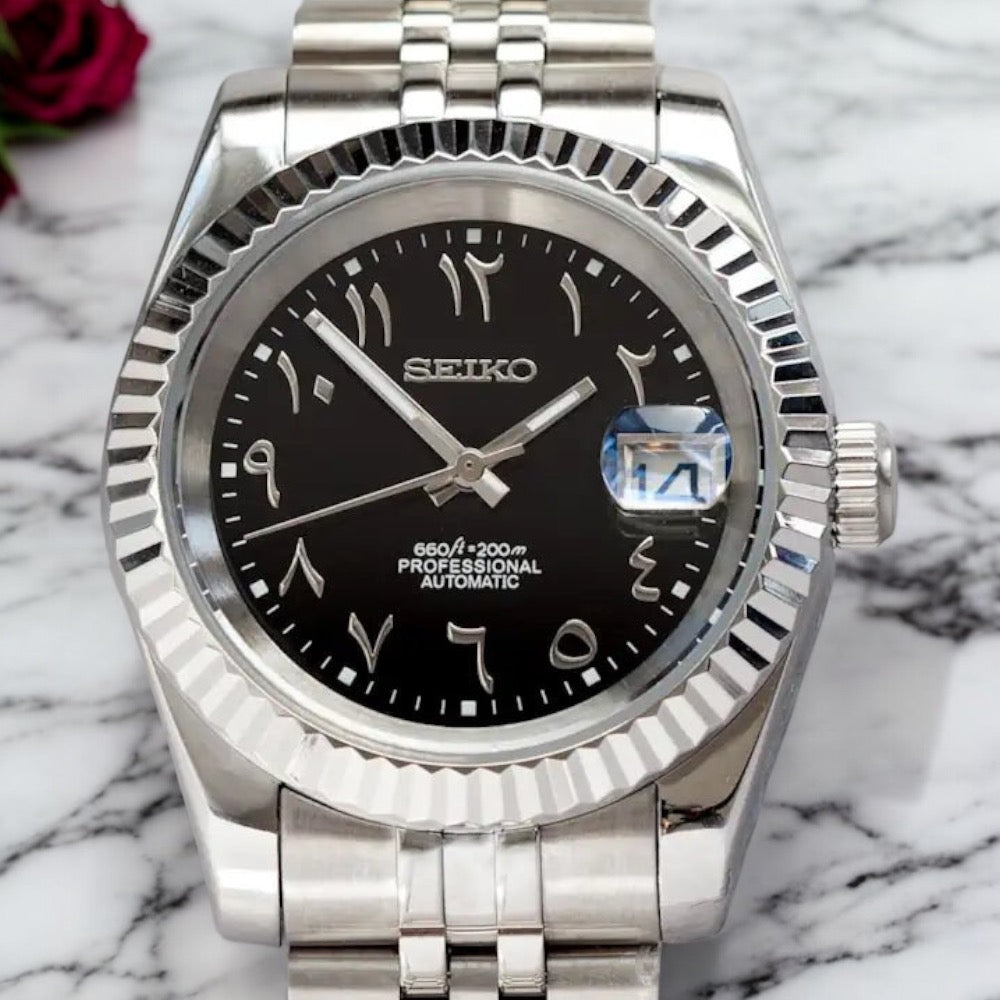 SEIKO MOD ARABIC DIAL | NOIR