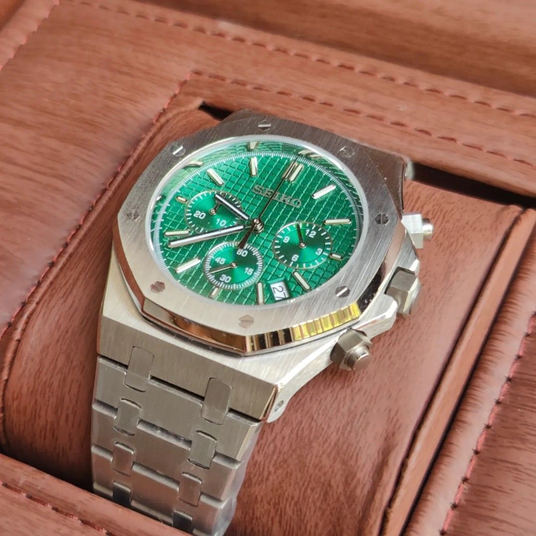 SEIKO MOD ROYAL OAK | CHRONO GREEN