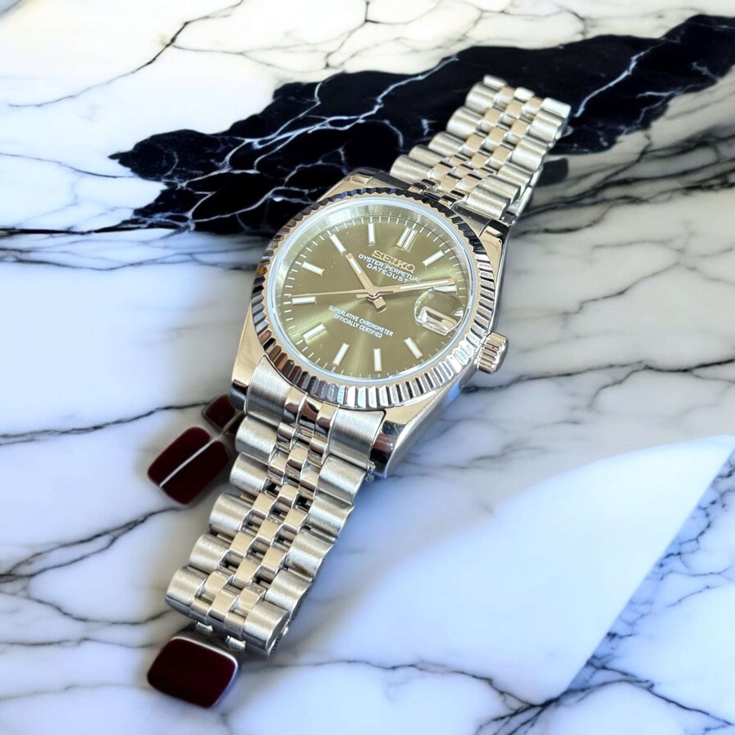 SEIKO MOD DATEJUST | VERTE