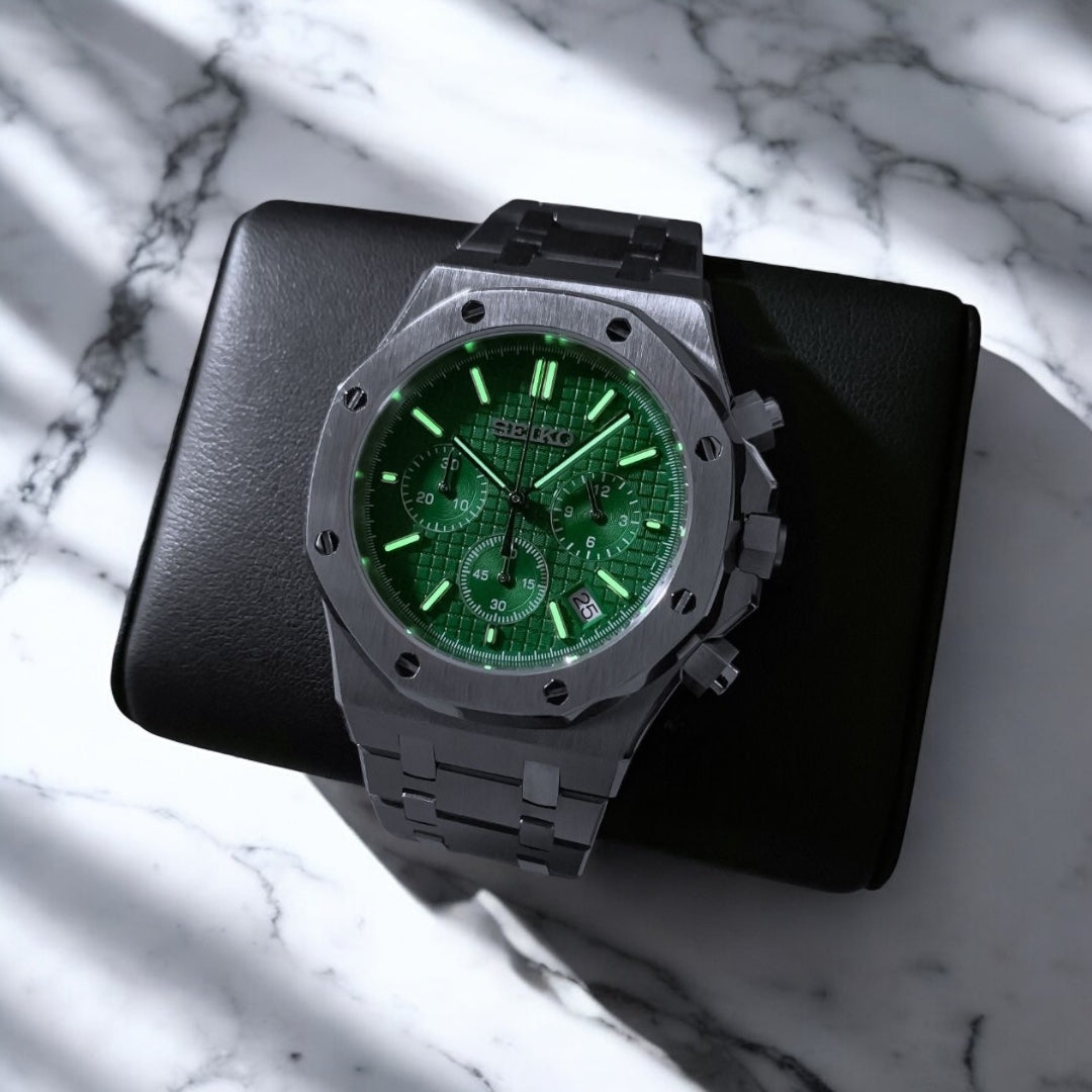 SEIKO MOD ROYAL OAK | CHRONO GREEN