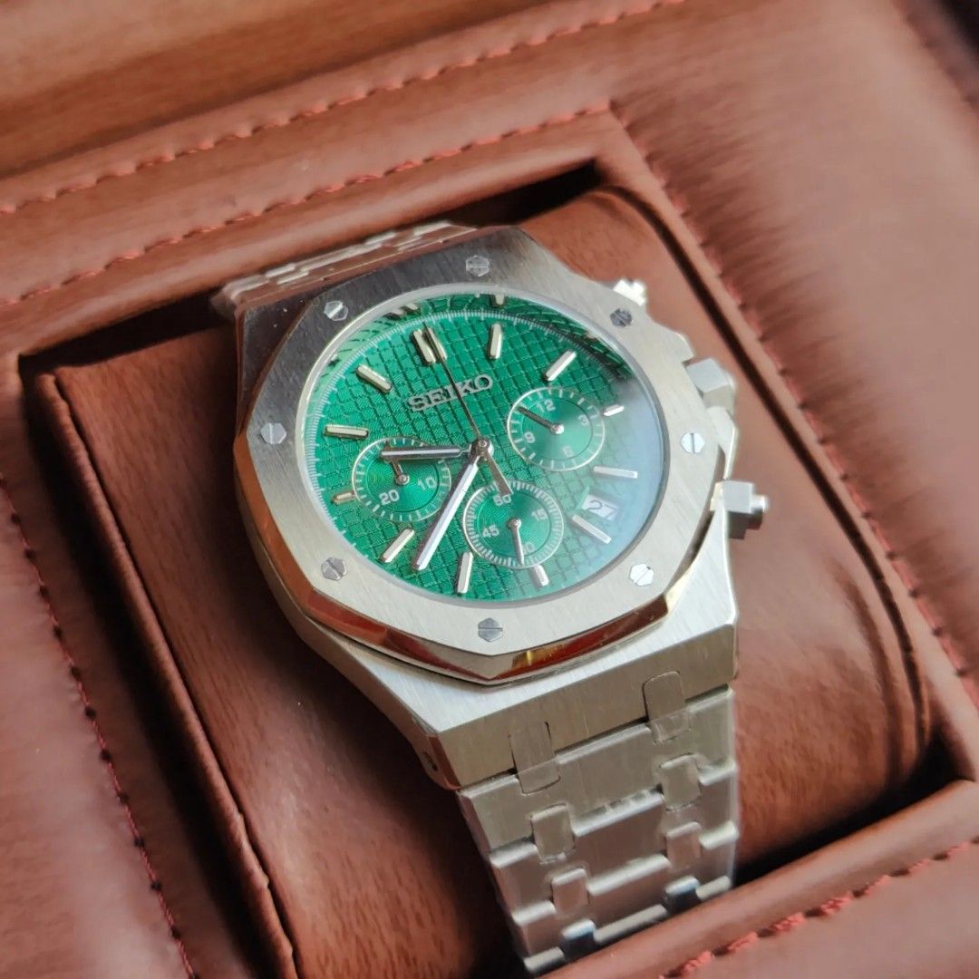 SEIKO MOD ROYAL OAK | CHRONO GREEN