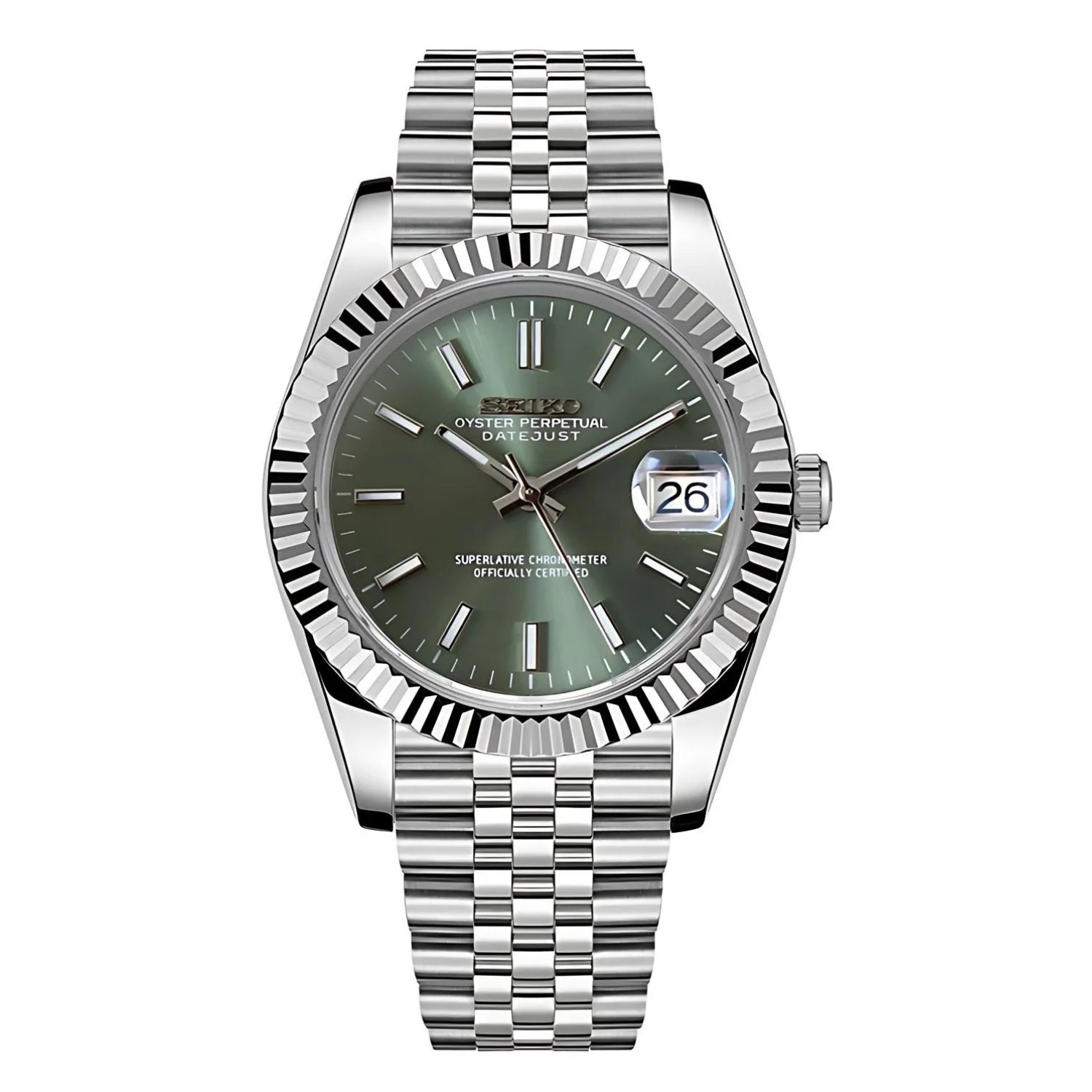 SEIKO MOD DATEJUST | VERTE